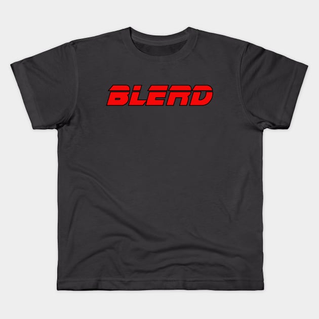 Blerd Runner Kids T-Shirt by Spatski